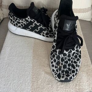 Adidas Size 9.5 Women's.  Leopard sneakers